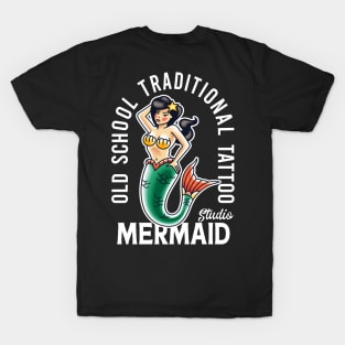 old school traditional tattoo mermaid T-Shirt